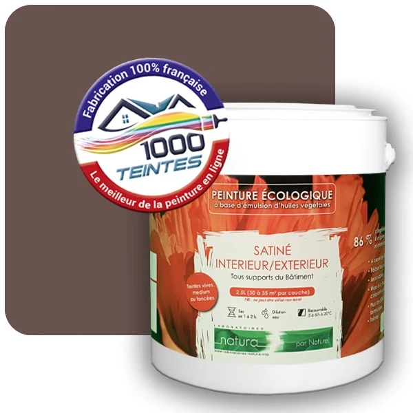Peinture Natura Tassili® Les Bruns pleins (Mille Teintes E25-35) Intérieur/Extérieur SATIN