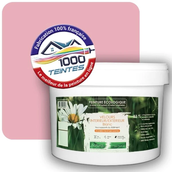 Peinture Natura Tassili® Les Roses (Mille Teintes E1-43) Intérieur/Extérieur VELOURS