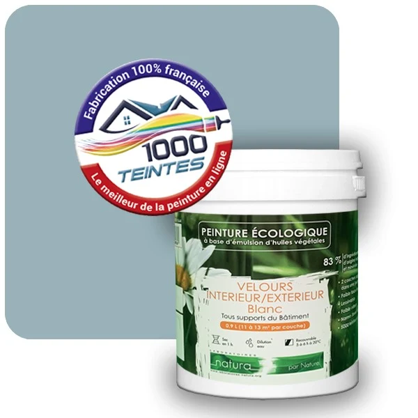 Peinture Natura Tassili® Les Bleus (Mille Teintes E13-38) Intérieur/Extérieur VELOURS