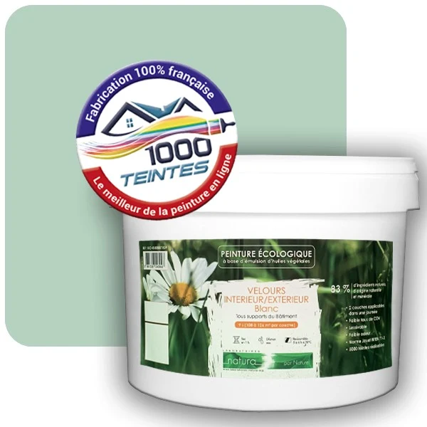 Peinture Natura Tassili® Les Verts (Mille Teintes E12-32) Intérieur/Extérieur VELOURS