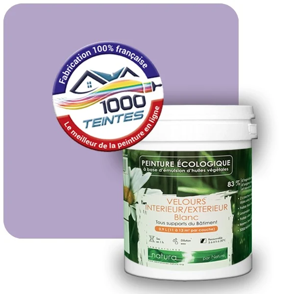 Peinture Natura Tassili® Les Violets (Mille Teintes E15-48) Intérieur/Extérieur VELOURS