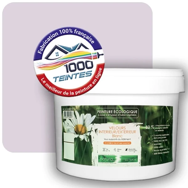 Peinture Natura Tassili® Les Violets (Mille Teintes E15-46) Intérieur/Extérieur VELOURS