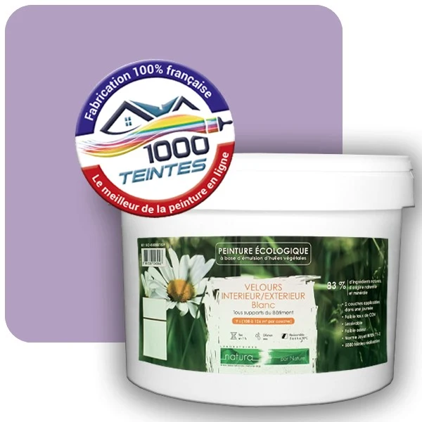 Peinture Natura Tassili® Les Violets (Mille Teintes E15-44) Intérieur/Extérieur VELOURS