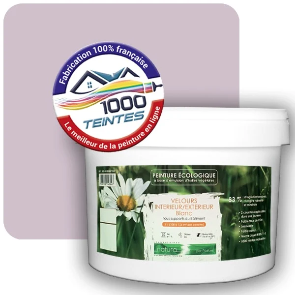 Peinture Natura Tassili® Les Violets (Mille Teintes E15-42) Intérieur/Extérieur VELOURS