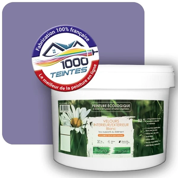 Peinture Natura Tassili® Les Violets (Mille Teintes E15-34) Intérieur/Extérieur VELOURS
