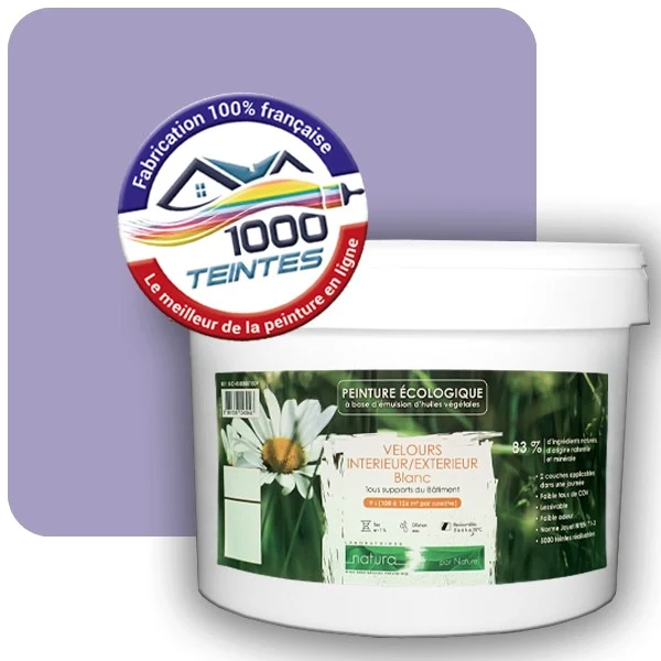 Peinture Natura Tassili® Les Violets (Mille Teintes E15-33) Intérieur/Extérieur VELOURS