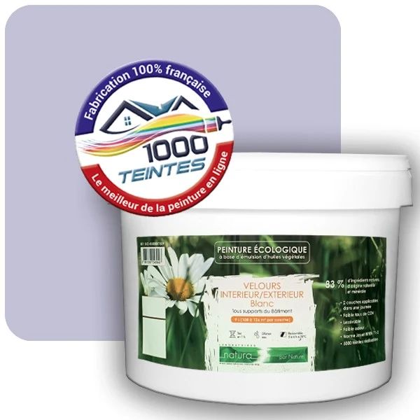 Peinture Natura Tassili® Les Violets (Mille Teintes E15-32) Intérieur/Extérieur VELOURS