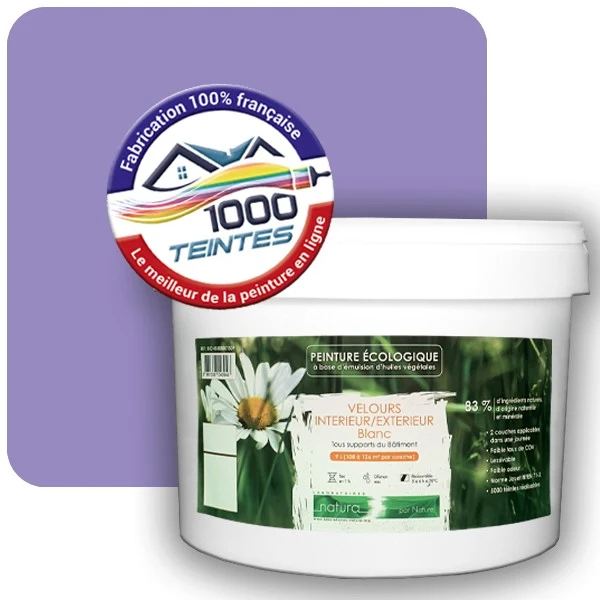 Peinture Natura Tassili® Les Violets (Mille Teintes E15-29) Intérieur/Extérieur VELOURS