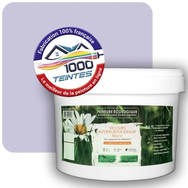 Peinture Natura Tassili® Les Violets (Mille Teintes E15-27) Intérieur/Extérieur VELOURS