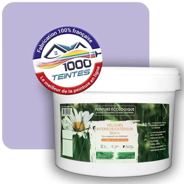 Peinture Natura Tassili® Les Violets (Mille Teintes E15-23) Intérieur/Extérieur VELOURS