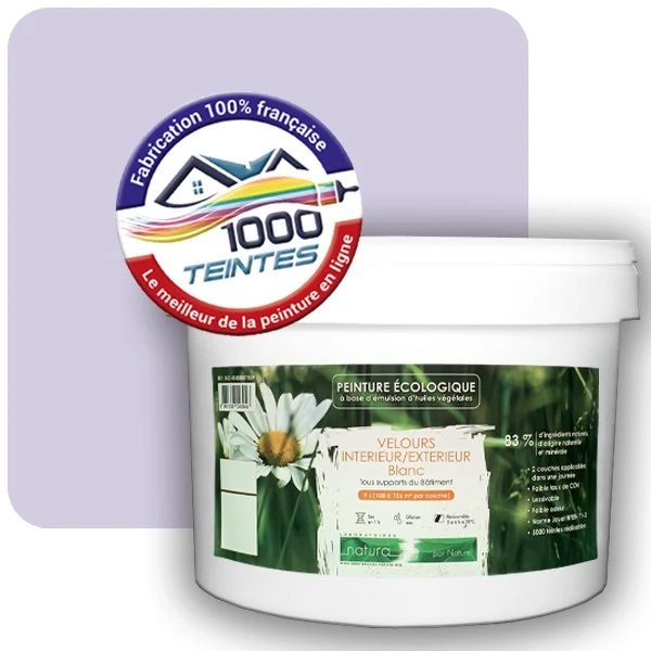 Peinture Natura Tassili® Les Violets (Mille Teintes E15-22) Intérieur/Extérieur VELOURS