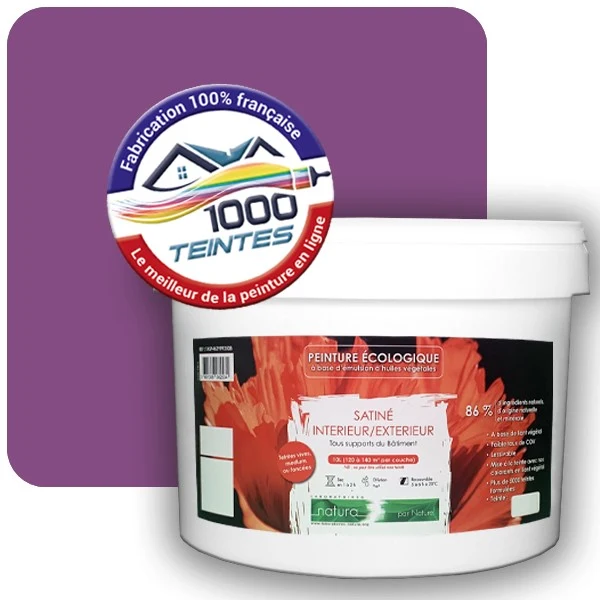 Peinture Natura Tassili® Violet de Sécurité (RAL Classic 4008) Intérieur/Extérieur SATIN