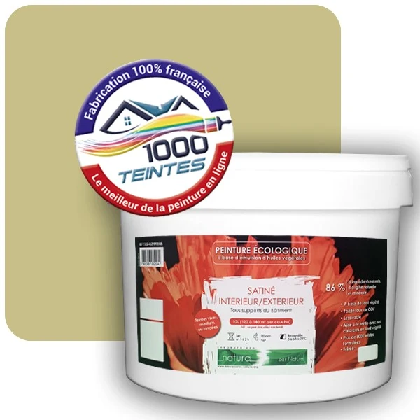 Peinture Natura Tassili® Les Jaunes (Mille Teintes E8-48) Intérieur/Extérieur SATIN