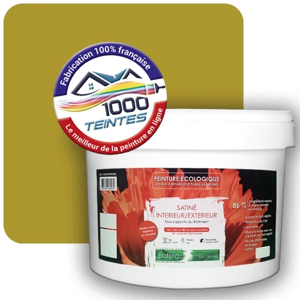 Peinture Natura Tassili® Les Jaunes (Mille Teintes E8-45) Intérieur/Extérieur SATIN