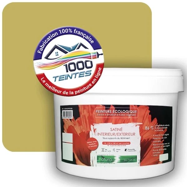 Peinture Natura Tassili® Les Jaunes (Mille Teintes E8-43) Intérieur/Extérieur SATIN