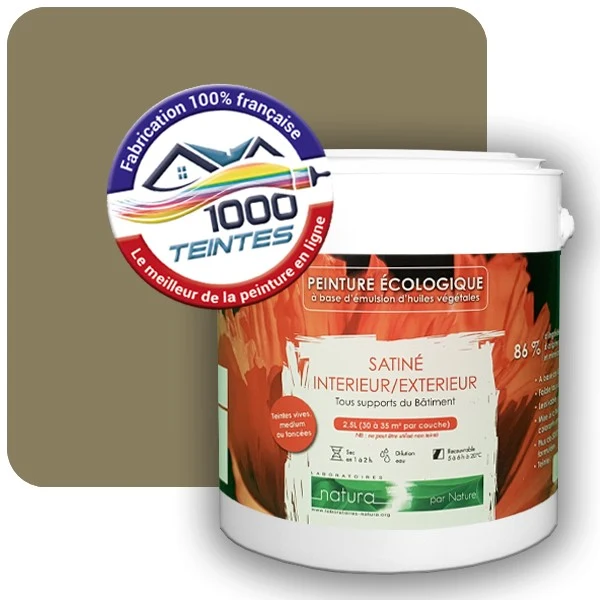 Peinture Natura Tassili® Les Jaunes (Mille Teintes E8-39) Intérieur/Extérieur SATIN