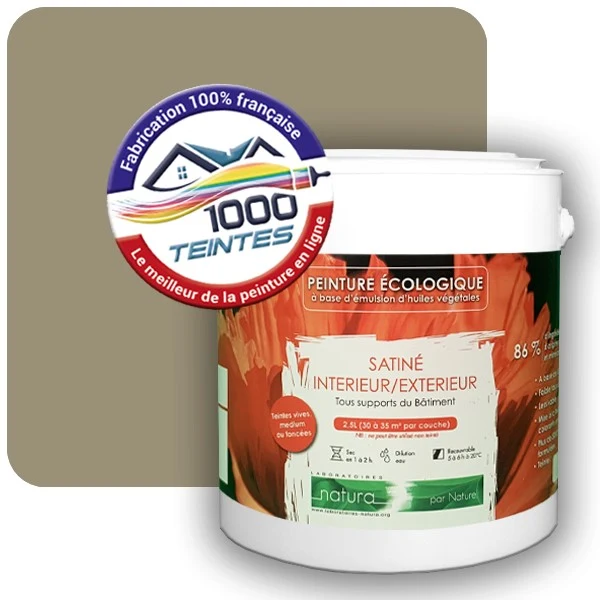 Peinture Natura Tassili® Les Jaunes (Mille Teintes E8-38) Intérieur/Extérieur SATIN
