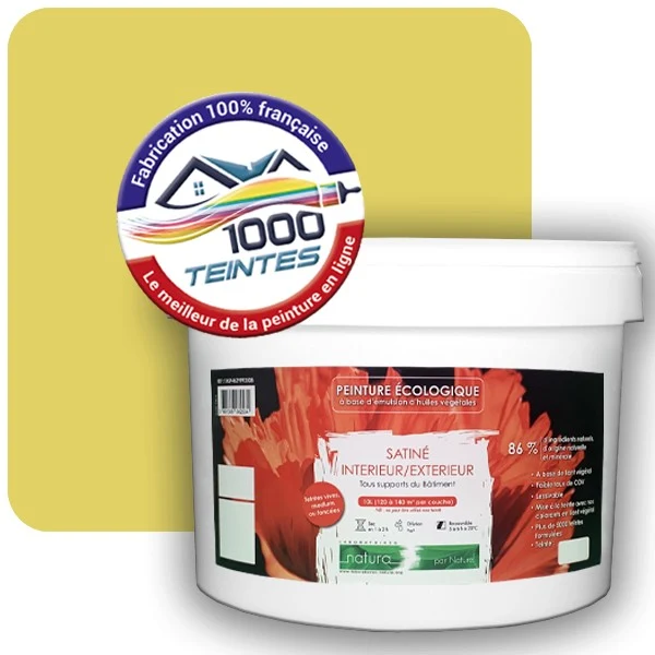 Peinture Natura Tassili® Les Jaunes (Mille Teintes E8-24) Intérieur/Extérieur SATIN