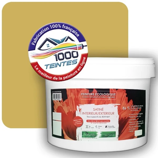 Peinture Natura Tassili® Les Jaunes (Mille Teintes E8-8) Intérieur/Extérieur SATIN