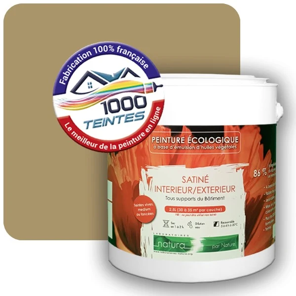 Peinture Natura Tassili® Les Jaunes (Mille Teintes E7-53) Intérieur/Extérieur SATIN