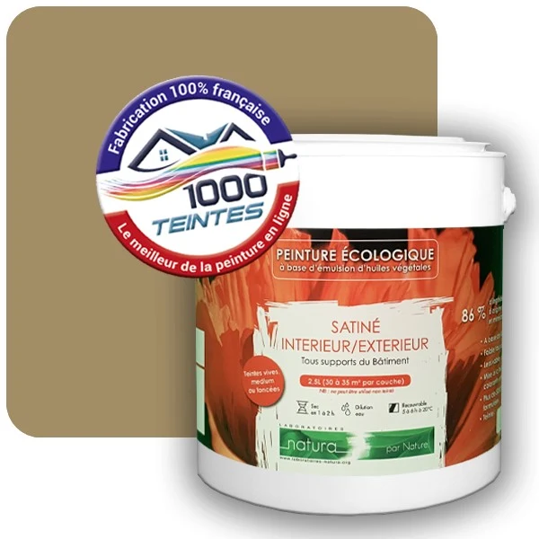 Peinture Natura Tassili® Les Jaunes (Mille Teintes E7-39) Intérieur/Extérieur SATIN