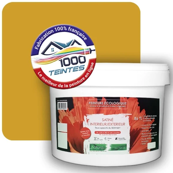 Peinture Natura Tassili® Les Jaunes (Mille Teintes E7-30) Intérieur/Extérieur SATIN