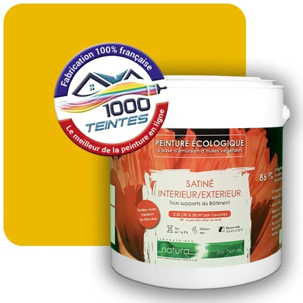 Peinture Natura Tassili® Les Jaunes (Mille Teintes E7-25) Intérieur/Extérieur SATIN