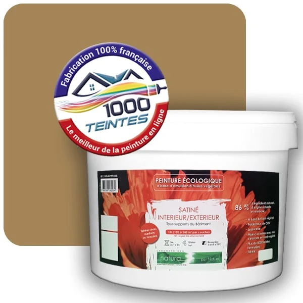 Peinture Natura Tassili® Les Jaunes (Mille Teintes E7-19) Intérieur/Extérieur SATIN