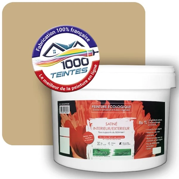 Peinture Natura Tassili® Les Jaunes (Mille Teintes E7-17) Intérieur/Extérieur SATIN