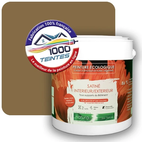 Peinture Natura Tassili® Les Jaunes (Mille Teintes E7-15) Intérieur/Extérieur SATIN