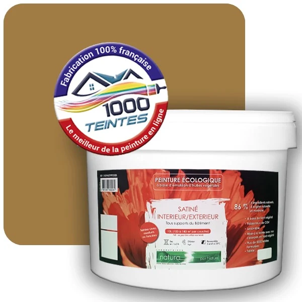 Peinture Natura Tassili® Les Jaunes (Mille Teintes E6-55) Intérieur/Extérieur SATIN