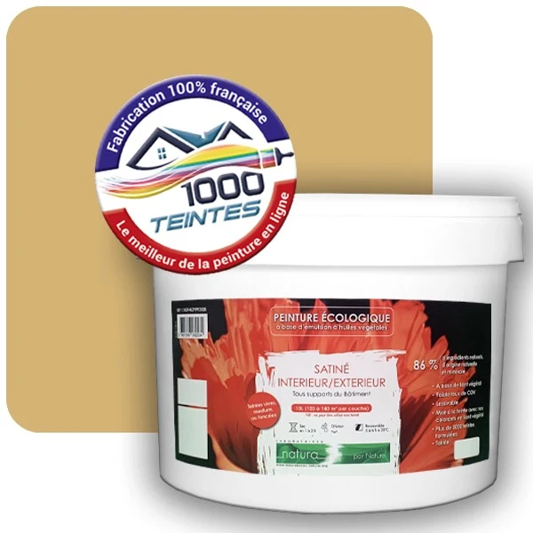 Peinture Natura Tassili® Les Jaunes (Mille Teintes E6-53) Intérieur/Extérieur SATIN