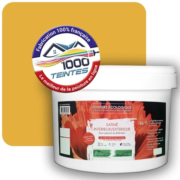 Peinture Natura Tassili® Les Jaunes (Mille Teintes E6-45) Intérieur/Extérieur SATIN