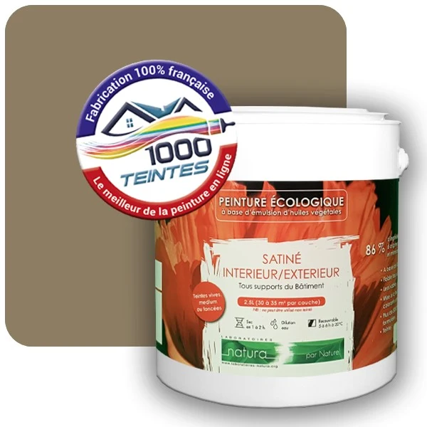 Peinture Natura Tassili® Les Jaunes (Mille Teintes E6-39) Intérieur/Extérieur SATIN