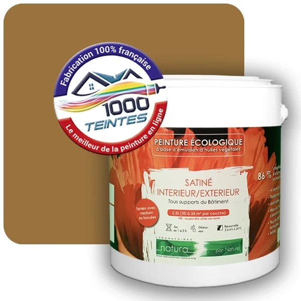 Peinture Natura Tassili® Les Jaunes (Mille Teintes E6-35) Intérieur/Extérieur SATIN