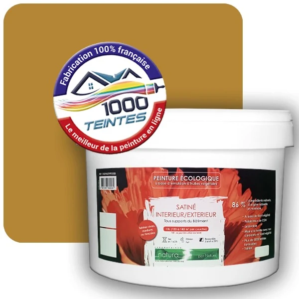 Peinture Natura Tassili® Les Jaunes (Mille Teintes E6-30) Intérieur/Extérieur SATIN