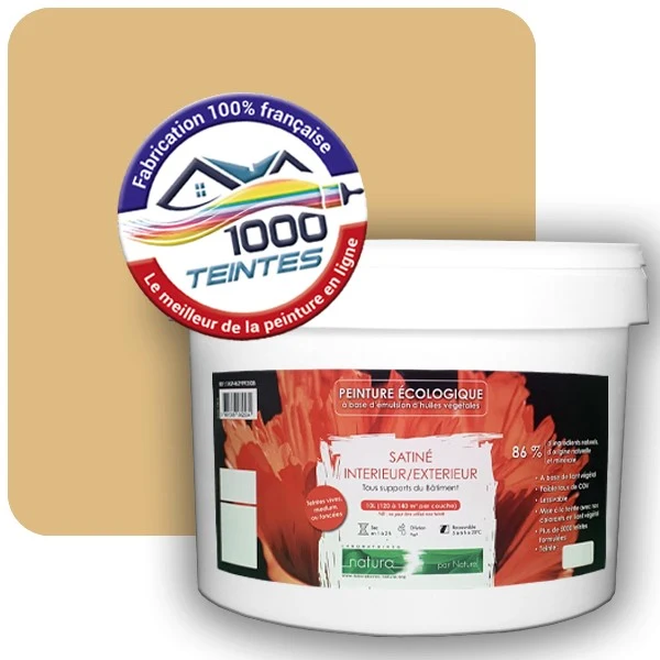 Peinture Natura Tassili® Les Jaunes (Mille Teintes E6-28) Intérieur/Extérieur SATIN