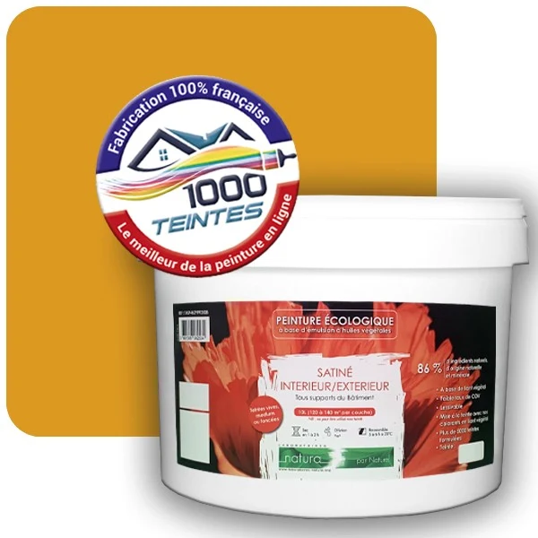 Peinture Natura Tassili® Les Jaunes (Mille Teintes E6-25) Intérieur/Extérieur SATIN