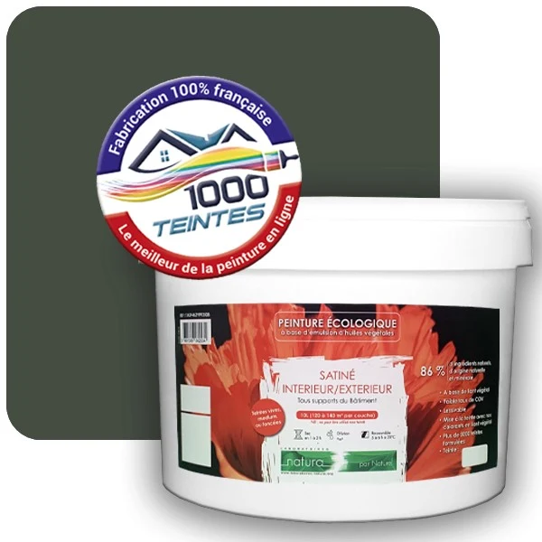 Peinture Natura Tassili® Les Verts (Mille Teintes E11-40) Intérieur/Extérieur SATIN