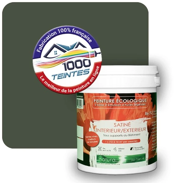 Peinture Natura Tassili® Les Verts (Mille Teintes E11-35) Intérieur/Extérieur SATIN