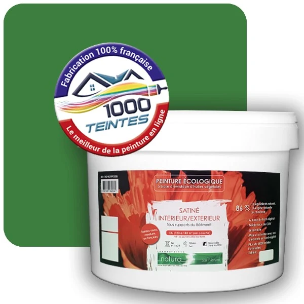 Peinture Natura Tassili® Les Verts (Mille Teintes E11-25) Intérieur/Extérieur SATIN