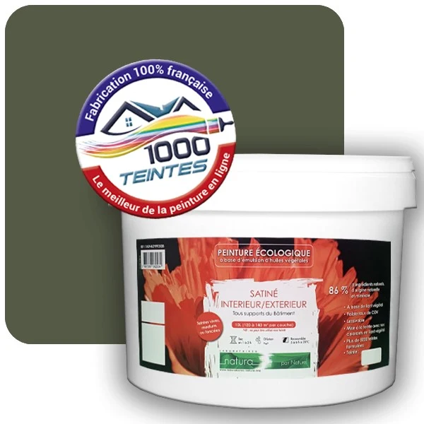 Peinture Natura Tassili® Les Verts (Mille Teintes E10-39) Intérieur/Extérieur SATIN