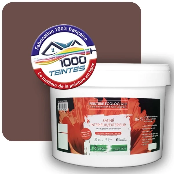 Peinture Natura Tassili® Les Bruns pleins (Mille Teintes E25-28) Intérieur/Extérieur SATIN