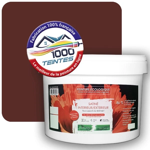Peinture Natura Tassili® Les Bruns pleins (Mille Teintes E25-25) Intérieur/Extérieur SATIN