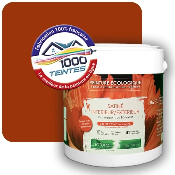 Peinture Natura Tassili® Les Bruns pleins (Mille Teintes E25-21) Intérieur/Extérieur SATIN