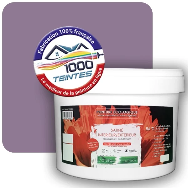 Peinture Natura Tassili® Les Violets (Mille Teintes E15-54) Intérieur/Extérieur SATIN