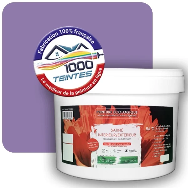 Peinture Natura Tassili® Les Violets (Mille Teintes E15-49) Intérieur/Extérieur SATIN