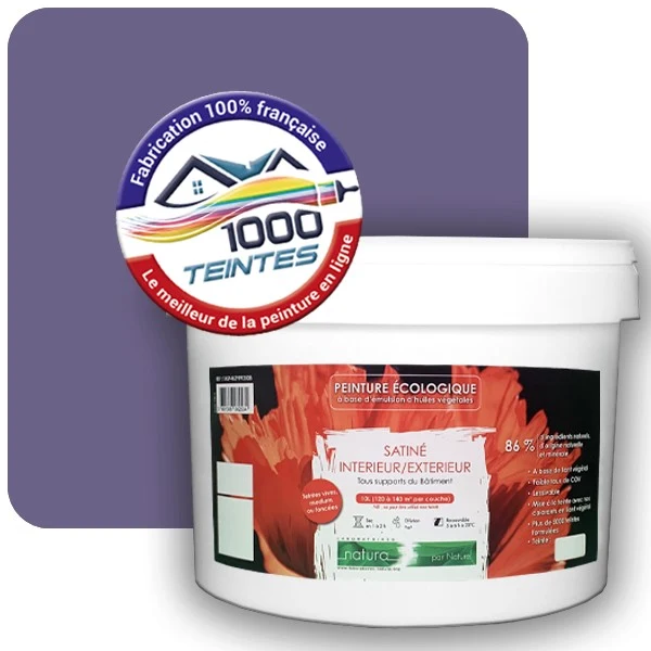 Peinture Natura Tassili® Les Violets (Mille Teintes E15-35) Intérieur/Extérieur SATIN