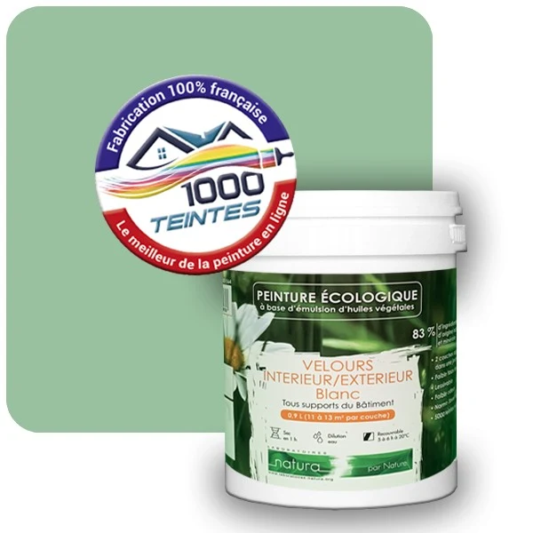 Peinture Natura Tassili® Les Verts (Mille Teintes E11-48) Intérieur/Extérieur VELOURS