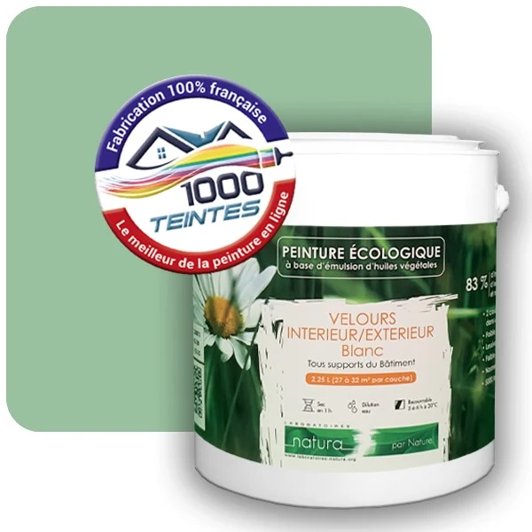 Peinture Natura Tassili® Les Verts (Mille Teintes E11-48) Intérieur/Extérieur VELOURS